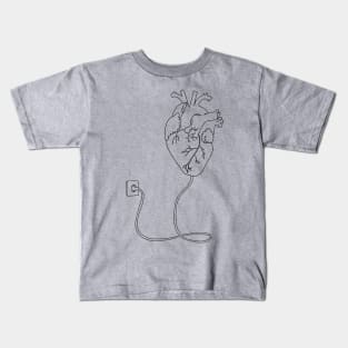 Heart is charging Kids T-Shirt